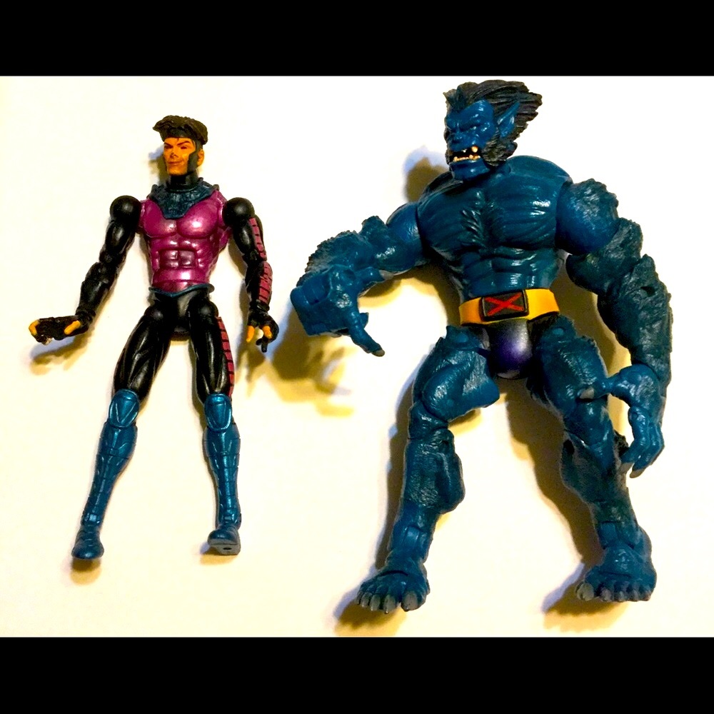 Marvel Gambit & Beast Action Figures